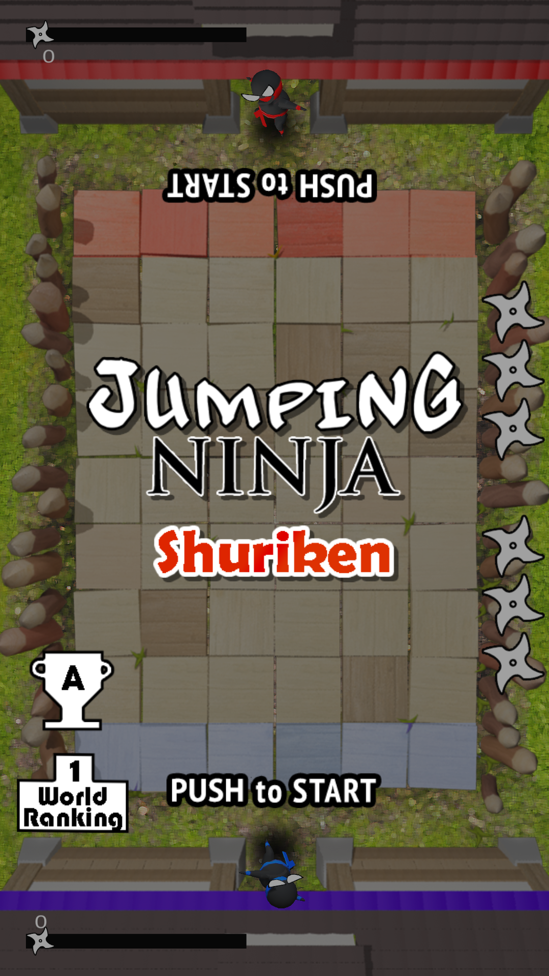 Jumping Ninja Shuriken : two Player game截图1