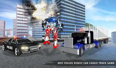 US Police Robot Transport Truck Driving Games截图2