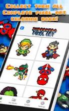 Superhero Pixel Art – Superhero Coloring Book截图3