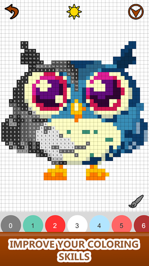Animals Color by Number-Pixel Art Sandbox Coloring截图5