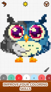 Animals Color by Number-Pixel Art Sandbox Coloring截图