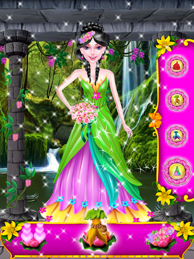 Flower Girl - Princess Makeup Salon Games截图2