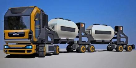 Futuristic Cargo Truck Logging: Hill Climb Driving截图1