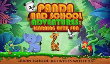 Panda and School Adventures: Learning with Fun截图1