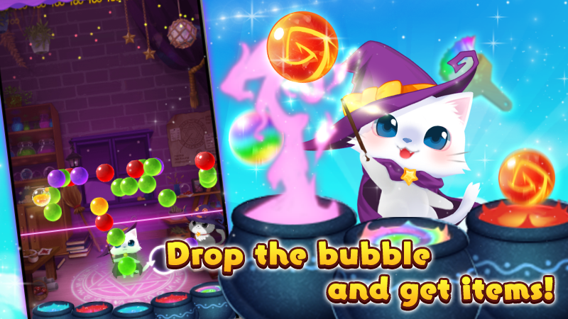 Bubble Cat Worlds Cute Pop Shooter截图2