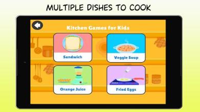 Kitchen Games - Fun Kids Cooking & Tasty Recipes截图5