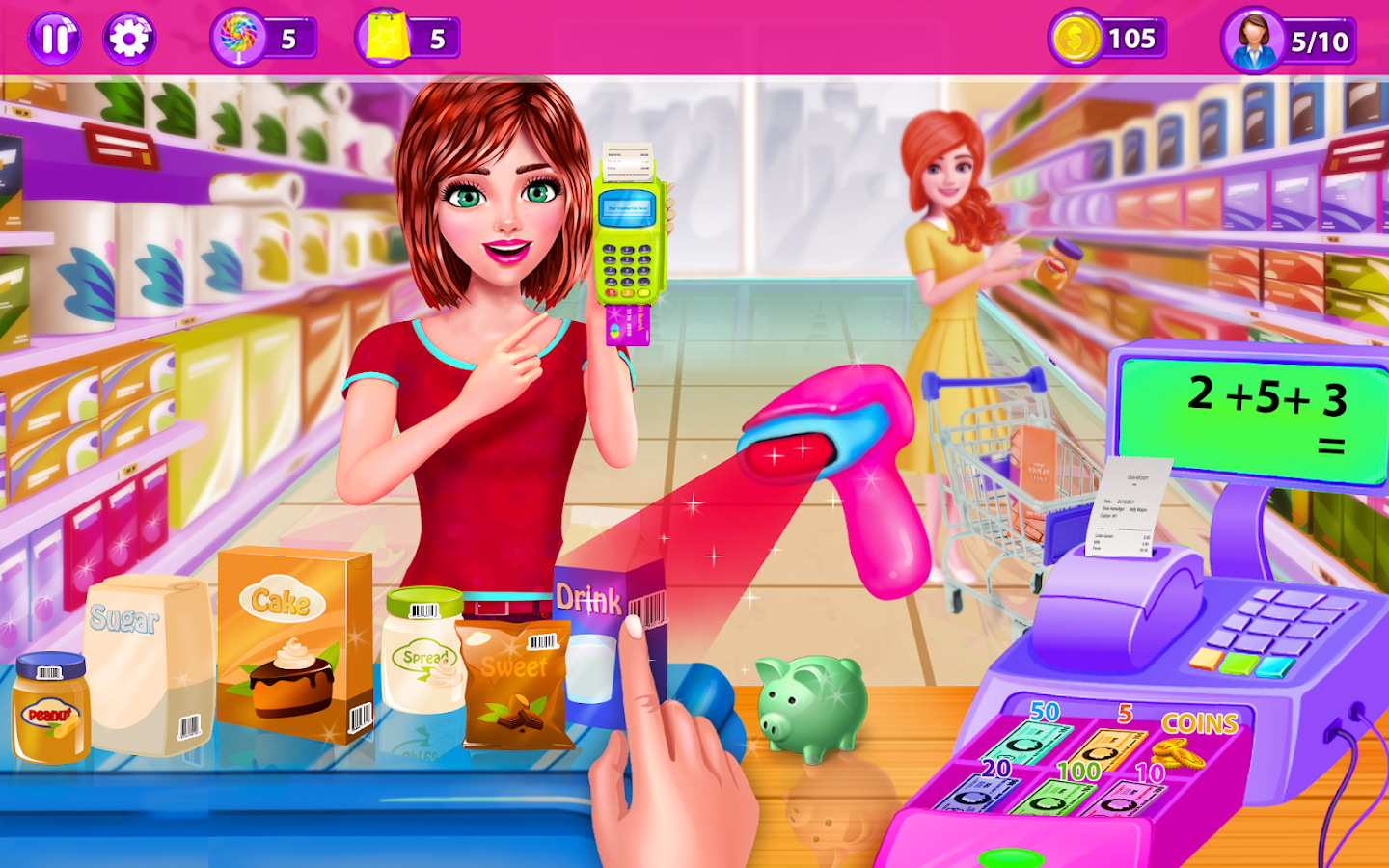 Supermarket Girl Cashier Game - Grocery Shopping截图4