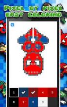 Superhero Pixel Art – Superhero Coloring Book截图2