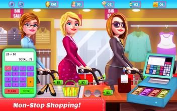 Shopping Mall Girl Cashier Game - Cash Register截图1