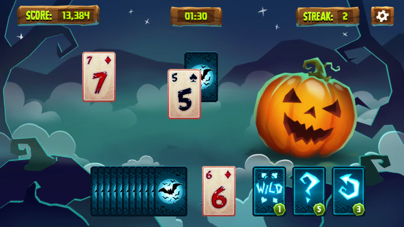 Spooky Solitaire - Halloween Tripeaks截图3