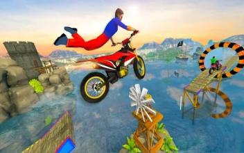 Bike Stunt Games 2018 Impossible Tracks截图2