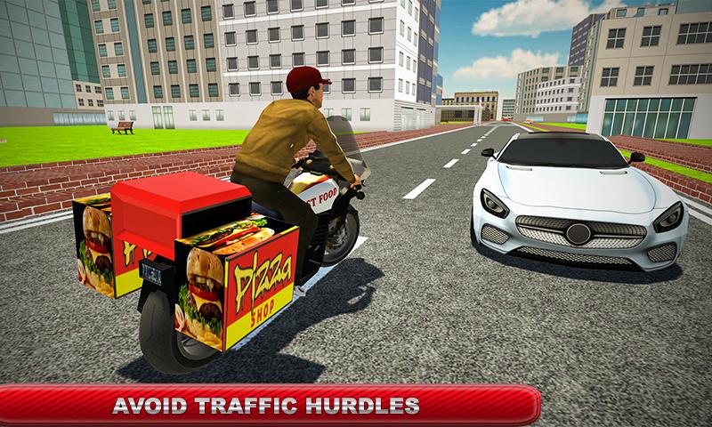 Pizza Bike Delivery Car Driver: Pizza Delivery Boy截图2