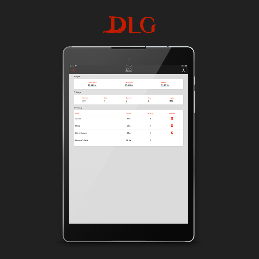 DLG Inventory 5E for D&D截图5