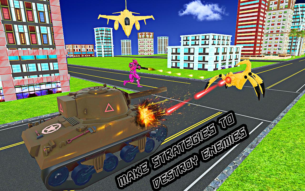 Robot Transform Army Tank War 2截图1