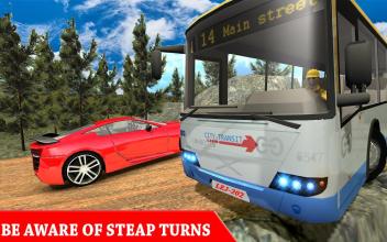 Modern Mountain Bus Driver : Uphill Coach Driving截图4