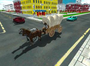 Cowboy Horse Carriage Human Transport截图2