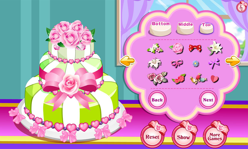 Rose Wedding Cake Game截图1