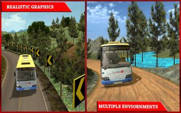 Modern Mountain Bus Driver : Uphill Coach Driving截图3