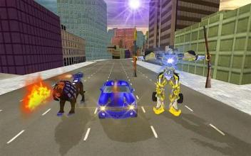 Ultimate Wild Lion Robot Transform Car City War截图1