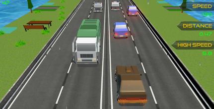 Blocky Cars Rush Drive截图4