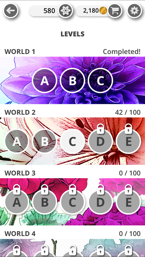 Bouquet of Words - Word game截图2