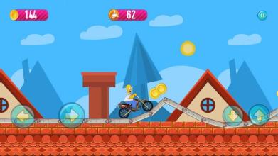 The Simpsons Ride Motobike Game截图2