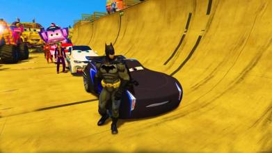 Superheroes Impossible Car Stunt Racing Games截图4