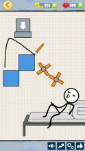 Bad Luck Stickman- Addictive draw line casual game截图2