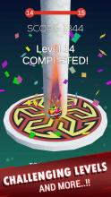 Helix Tower Crush Neon Stack Shooter 3D截图2