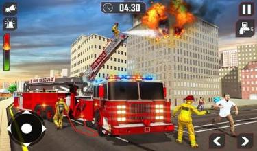 Fire Truck Driving Rescue 911 Fire Engine Games截图2