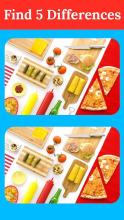 Find 5 Differences - Spot Differences - Tasty Food截图1