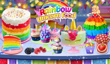 Unicorn Cake Games: New Rainbow Doll Cupcake截图5