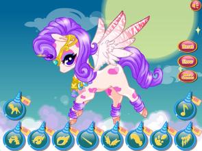 my little unicorn rainbow : pony dress up game截图2