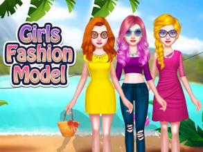 Super Star Girls Fashion Model  Dressup Game截图1