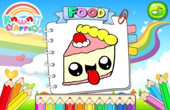 Kawaii Food Coloring Book截图1