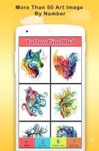 Artistic Coloring tattoo Pixel By Number截图4