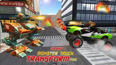 Real Robot Transform Monster Truck Fight截图4