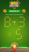 Stick Challenge. Matchsticks Puzzle Game.截图2