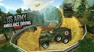 US Army Transporter Rescue Ambulance Driving Games截图5