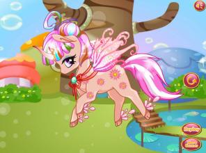 my little unicorn rainbow : pony dress up game截图4