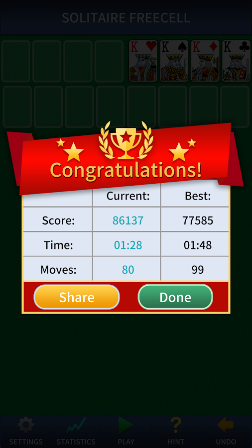 FreeCell Solitaire Classic截图1