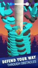 Helix Tower Crush Neon Stack Shooter 3D截图3