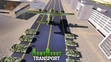 US Army Tank Robot Transform Cargo Plane Transport截图2