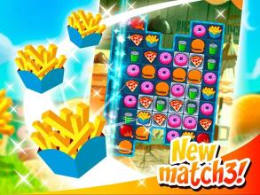 Crush The Burger ! Deluxe Match 3 Game截图4