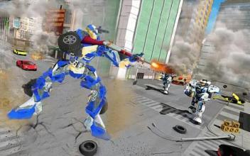 Ultimate Wild Lion Robot Transform Car City War截图4