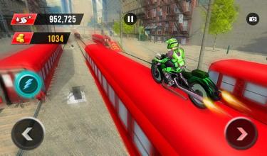 Railroad Bike Race 3D: Subway Moto Ride截图4