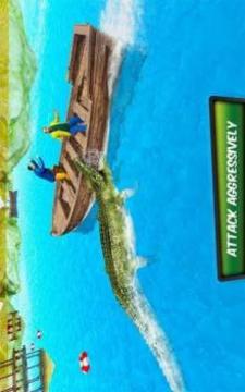 鳄鱼 游戏 海滩 攻击 野生 模拟器截图