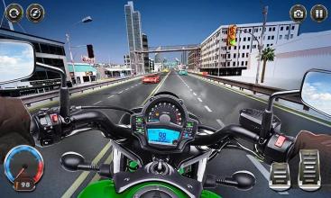 Highway Bike Racing Traffic Moto Racer截图1