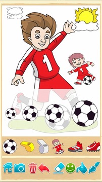 足球：孩子的色彩游戏截图