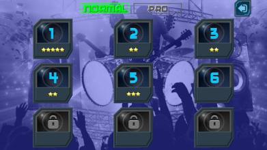 Drum Hero (rock music game, tiles style)截图2